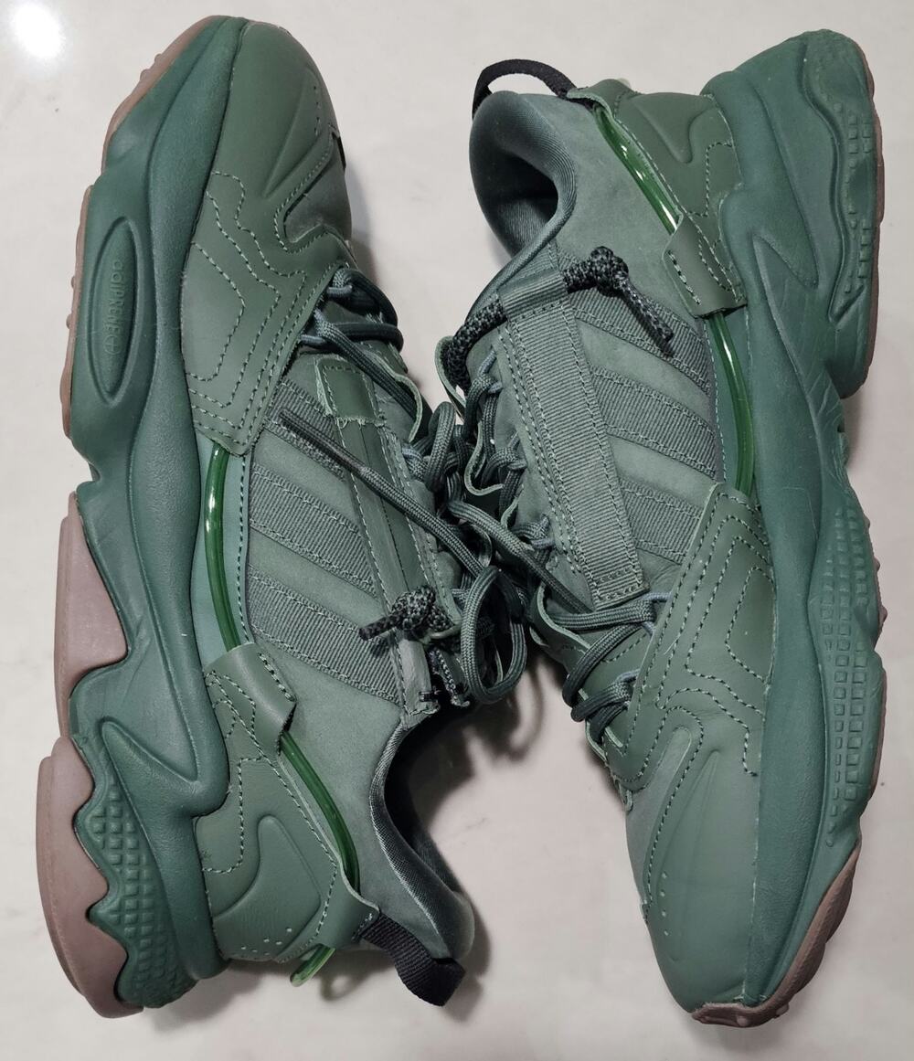 Adidas Ozweego Zip Green Oxide Gum GZ2646 Men's Size 7.5